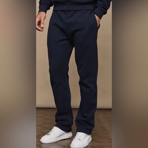 NWT! RAITH Axel Straight Leg Jogger Sweatpants Heavyweight Dark Navy Sz Large